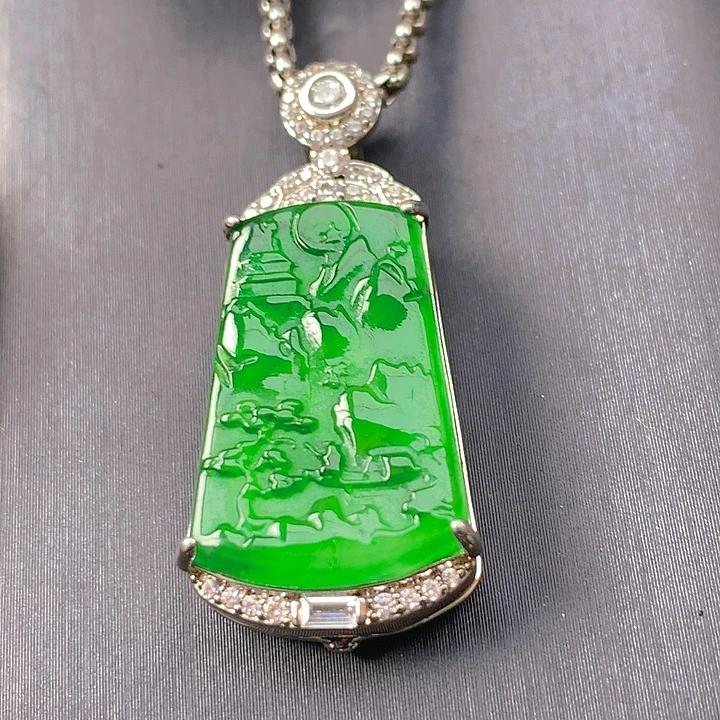 翡翠未镶嵌颈饰翡翠