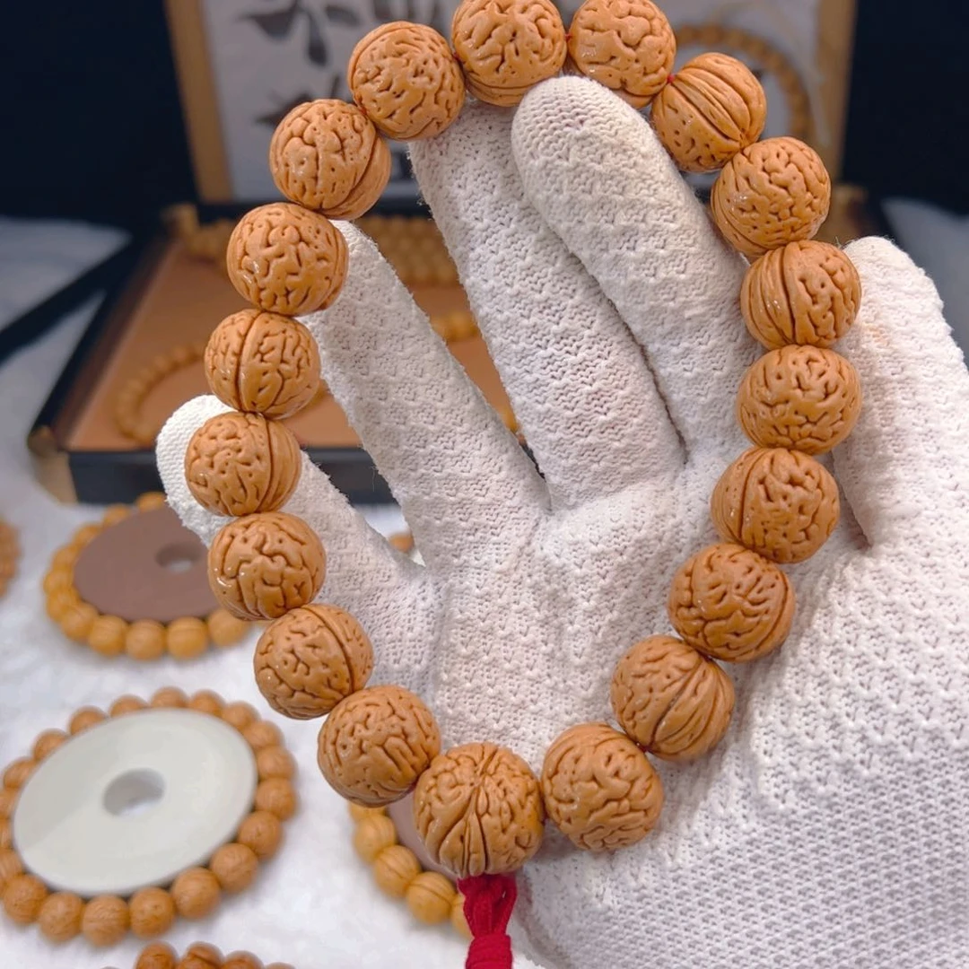 桃核手串1.9「盘锦大肌肉」野生桃核手持