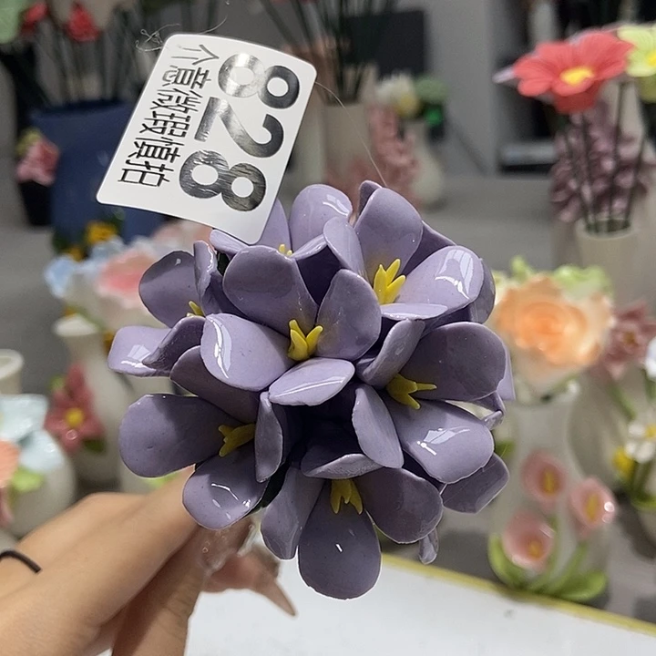 陶瓷纯手工捏花设计