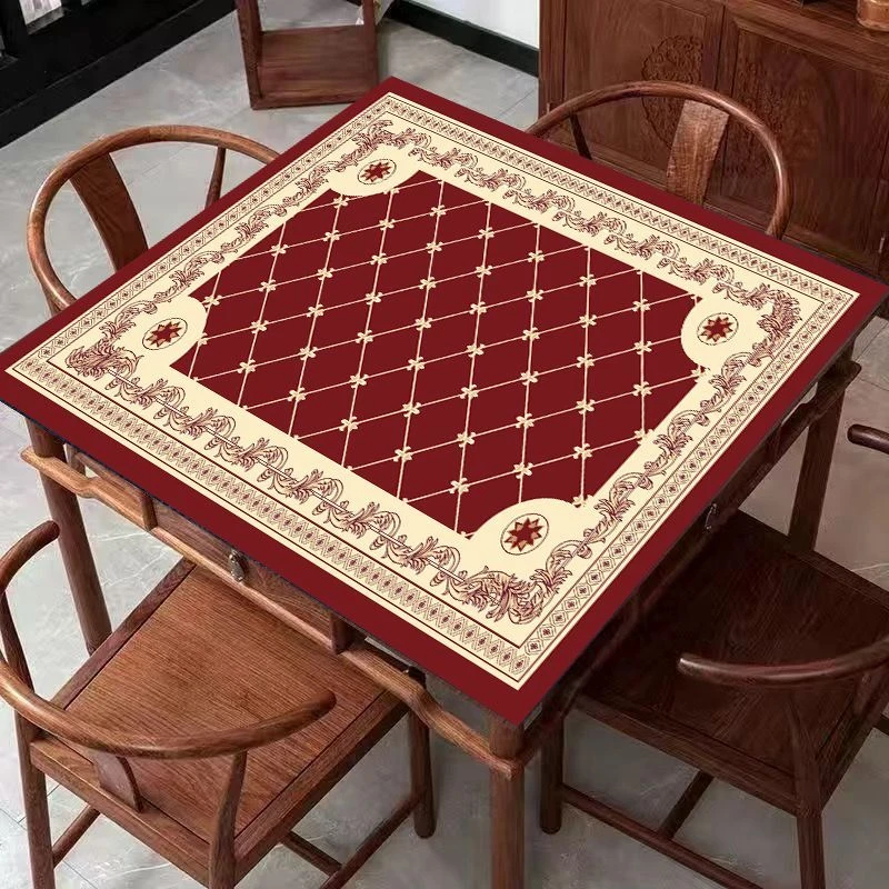 【1838人好评】麻将桌布垫子正方形家用加厚消音防滑手搓麻将毯扑克