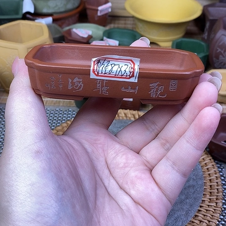 琉璃手工艺品宜兴紫砂精品花盆