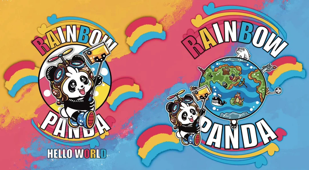 可可瑞听X彩虹熊猫游世界食玩卡第一弹