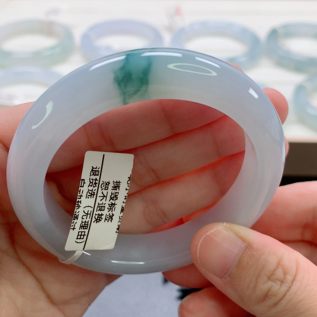 翡翠手镯未镶嵌20号-54.8