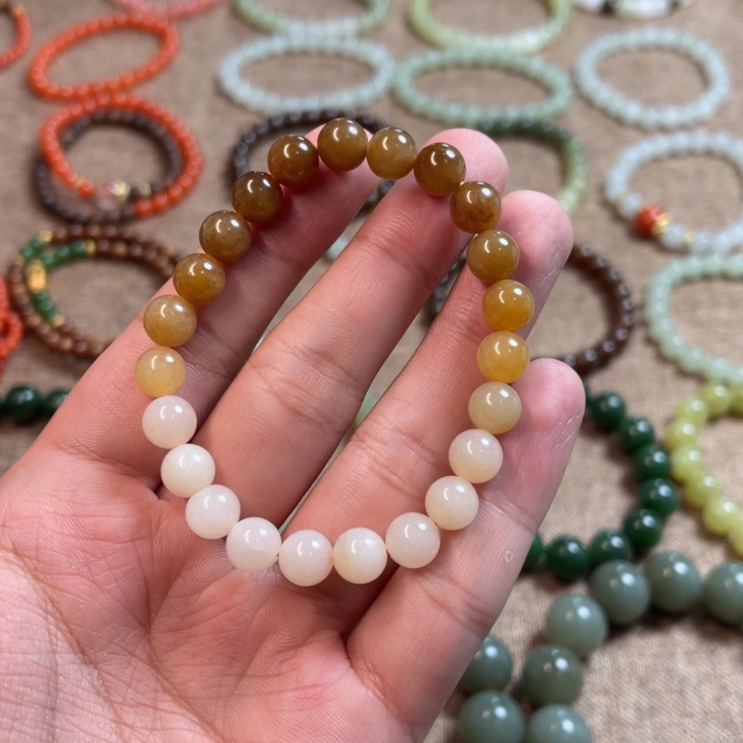 和田玉未镶嵌手链