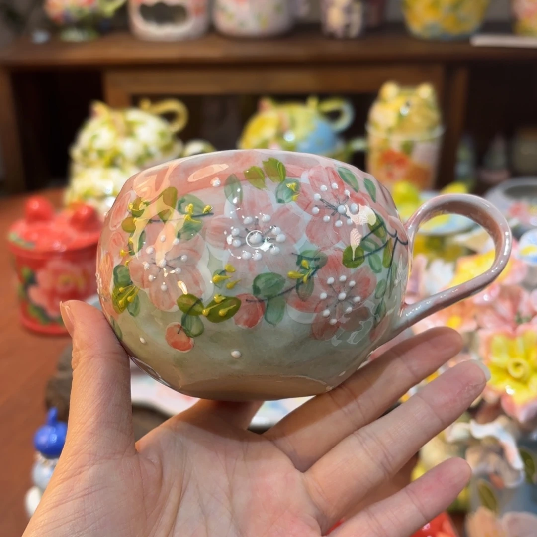 景德镇手绘高温釉下彩陶瓷茶具