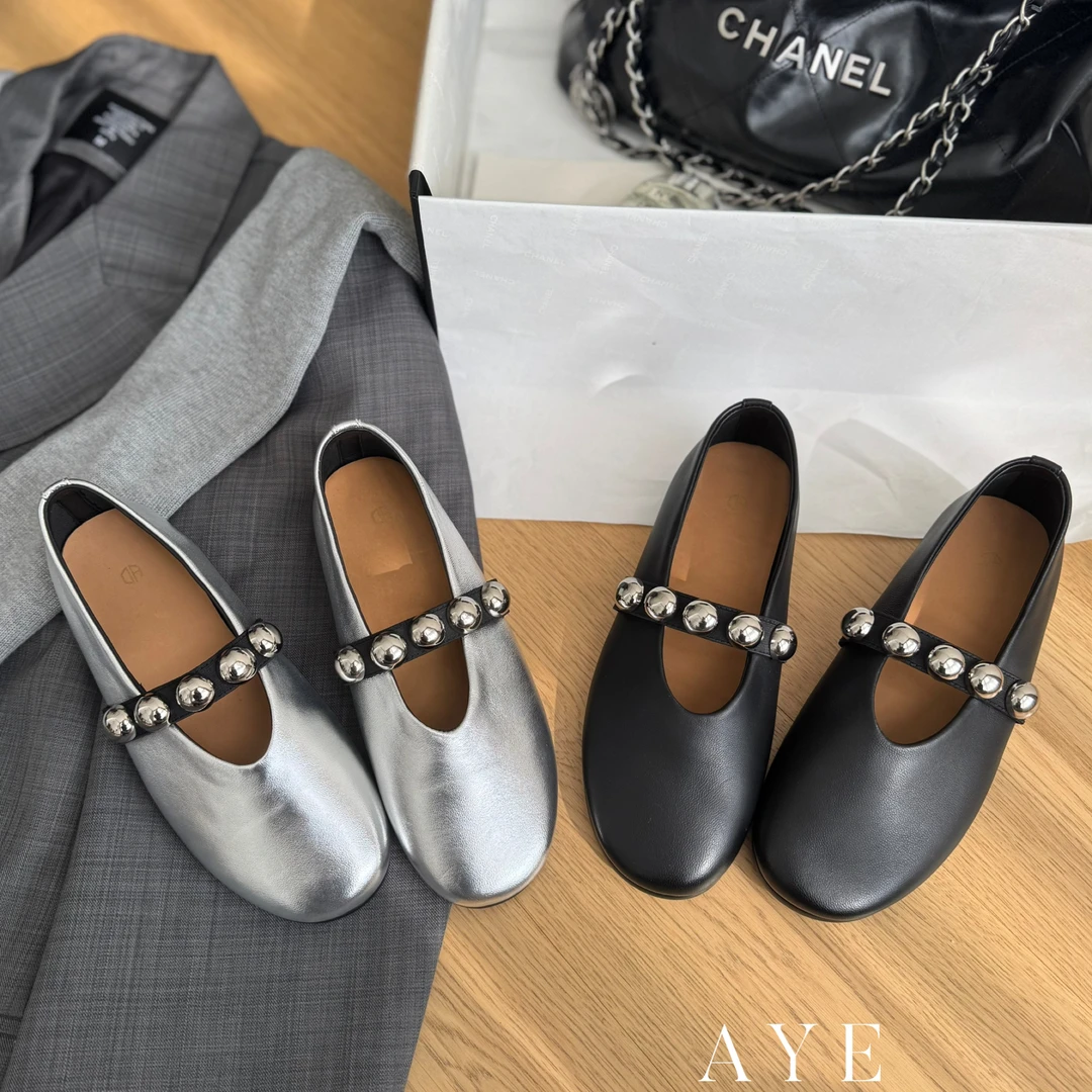 【AYE】25SS｜法式复古一字扣平底玛丽珍
