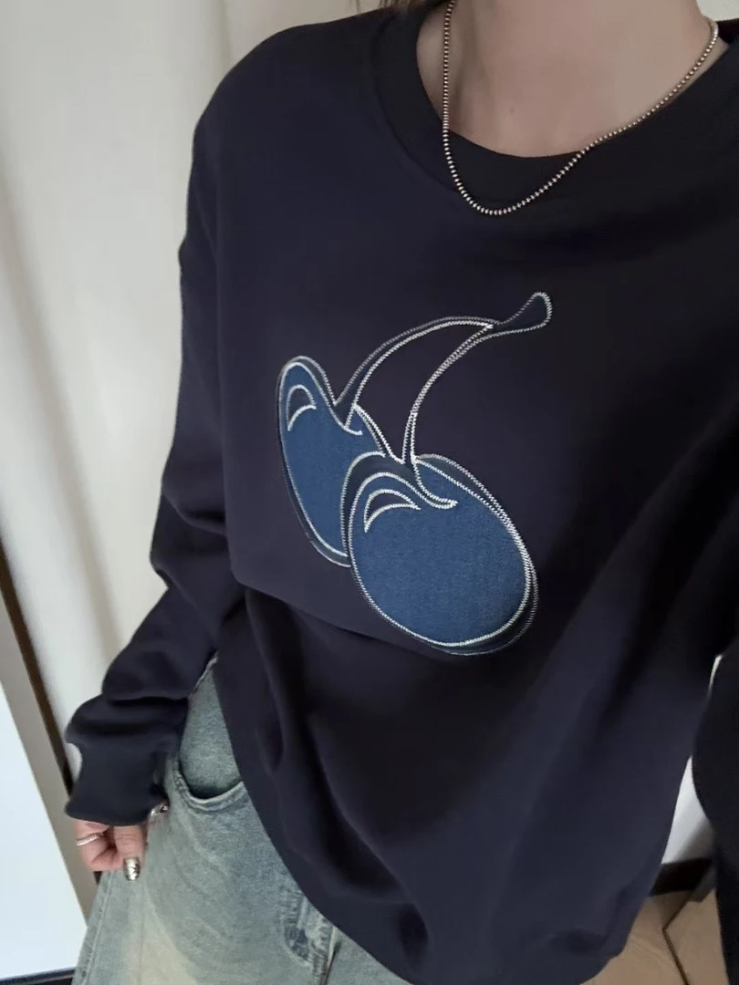 早秋款樱桃圈棉卫衣.
