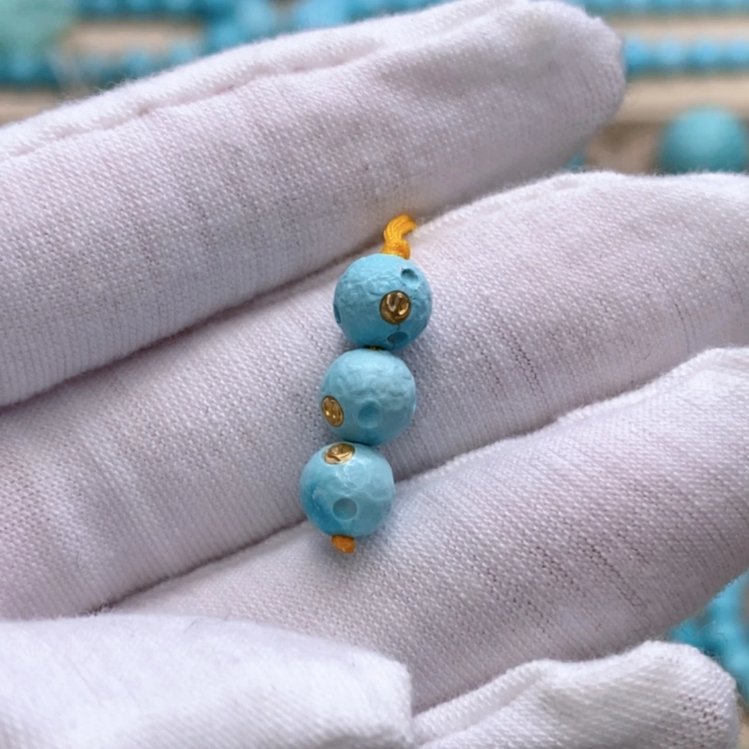 绿松石未镶嵌珠宝奇石6.5mm