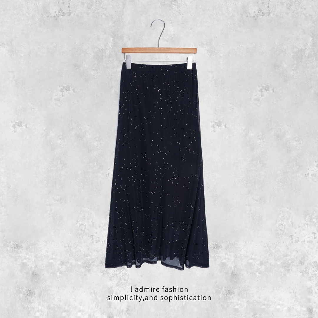 温温【星光】闪闪半身裙夏季长裙百搭气质度假风长款半裙3690