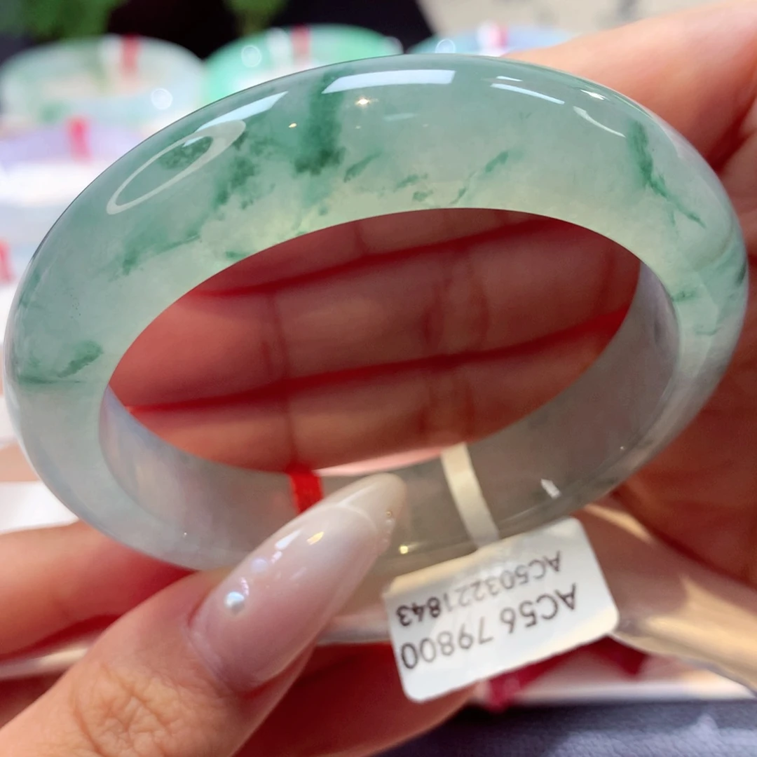 未镶嵌手镯翡翠正圈20号66