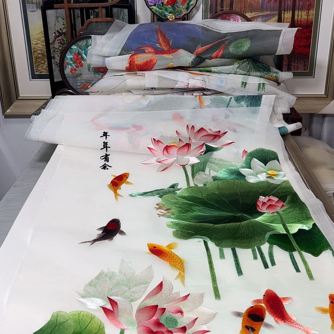 刺绣纯手工刺绣画