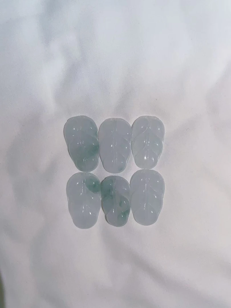 定制翡翠未镶嵌未抛光毛货叶子多样性发其一拍一发一13