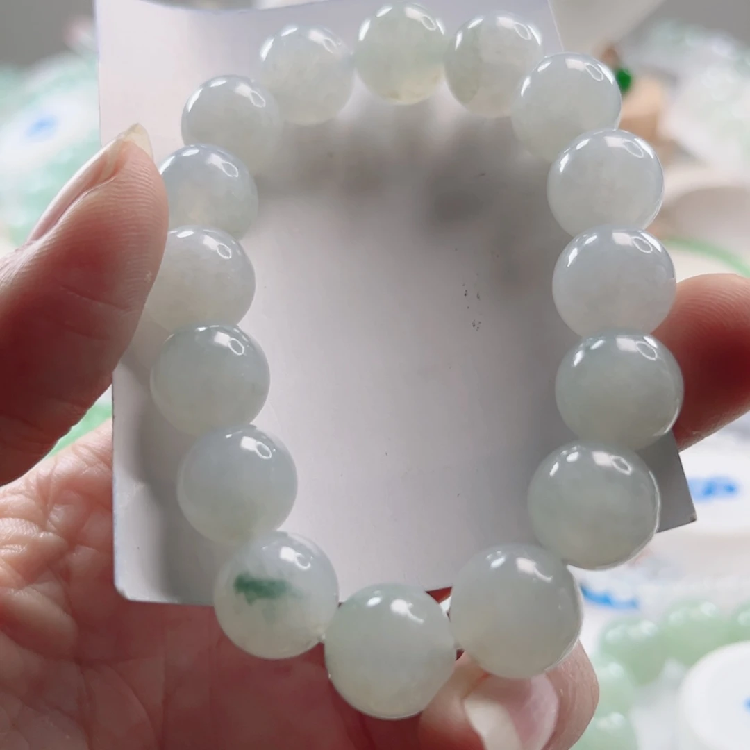 翡翠未镶嵌手链手串12+