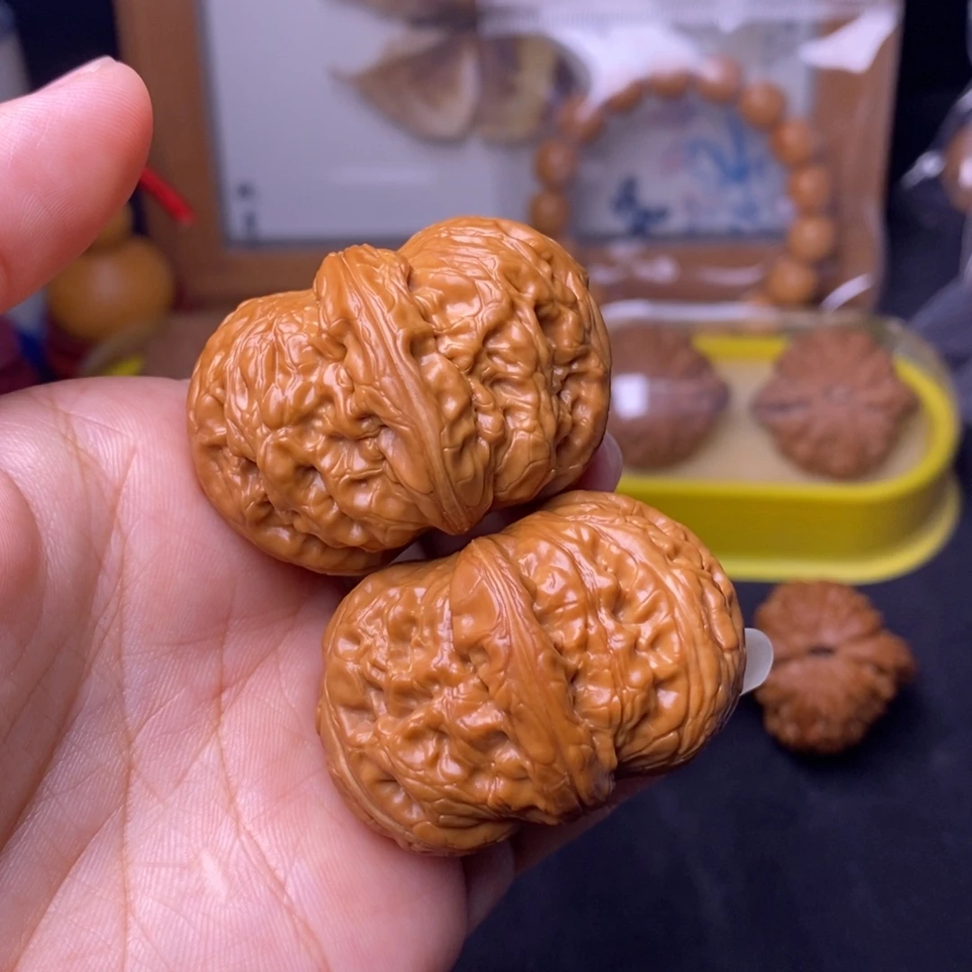 文玩核桃把件44平谷元宝