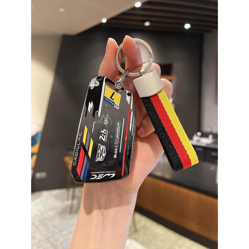 适用凯迪拉克新ct5钥匙套高档2024/25款ct4/ct6/xt5/xt4/xt6壳扣