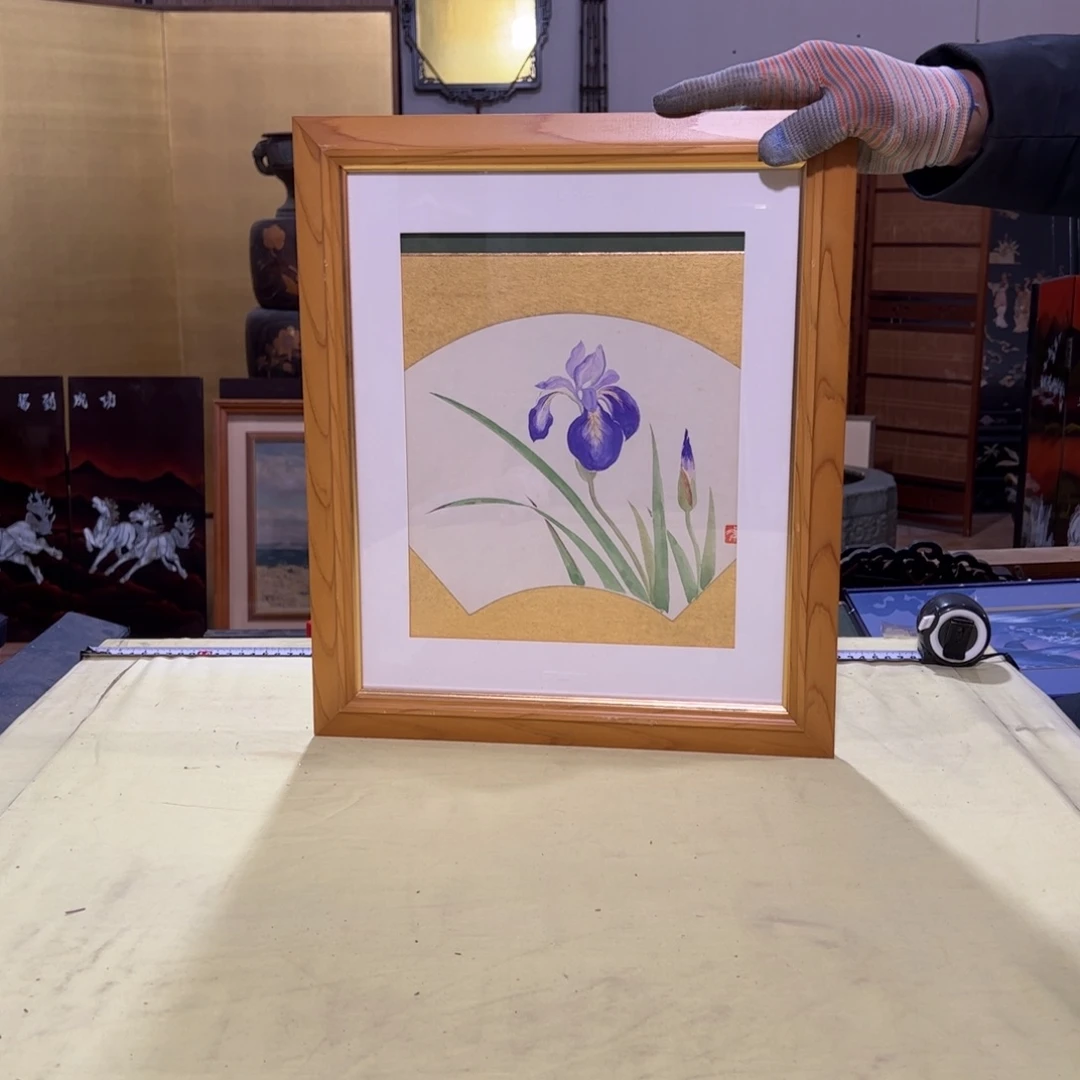 绘画木*屏风框画茶空间设计