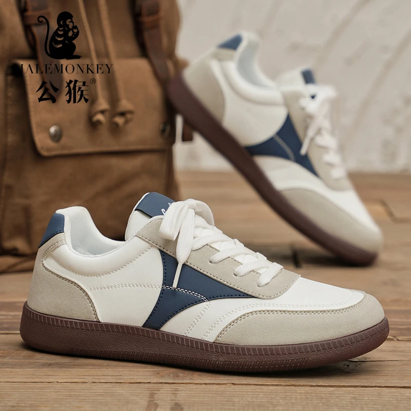 公猴男鞋低帮百搭复古休闲鞋子男士潮流防滑耐磨舒适软底运动板鞋