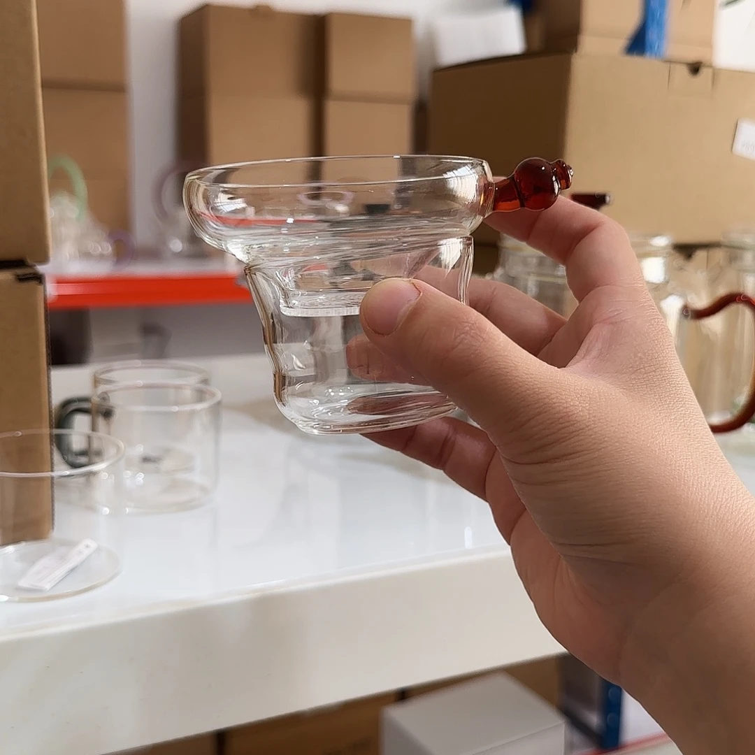 885茶漏琥珀色高硼硅