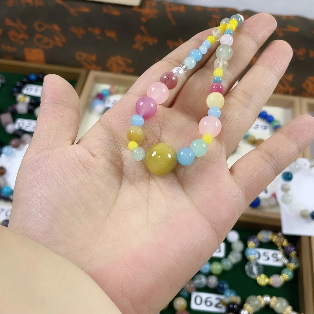 烟晶手链银S925镶嵌