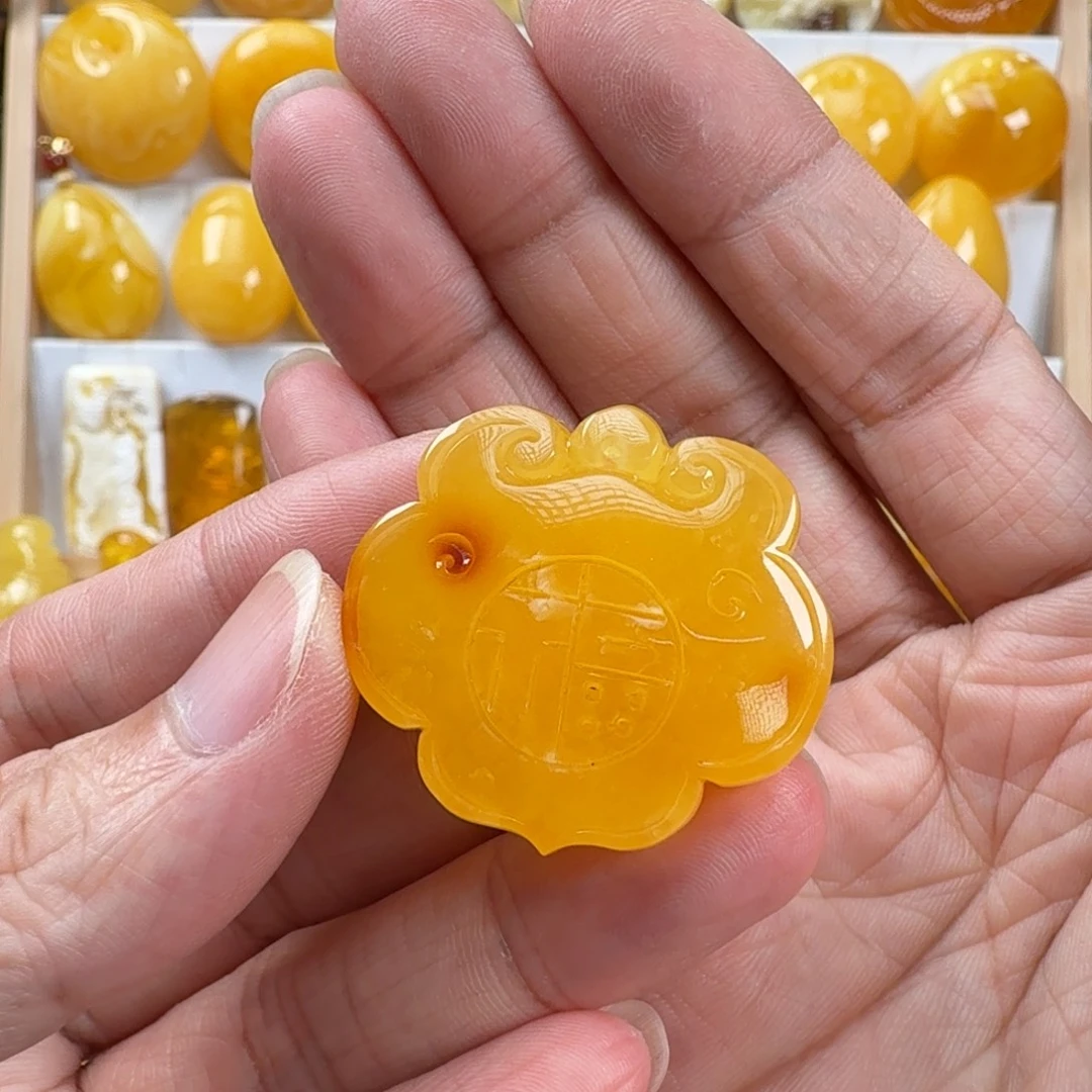 蜜蜡颈饰未镶嵌蜜蜡