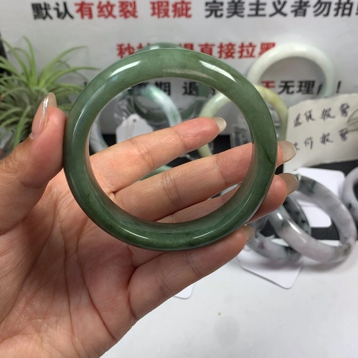 未镶嵌手镯翡翠55