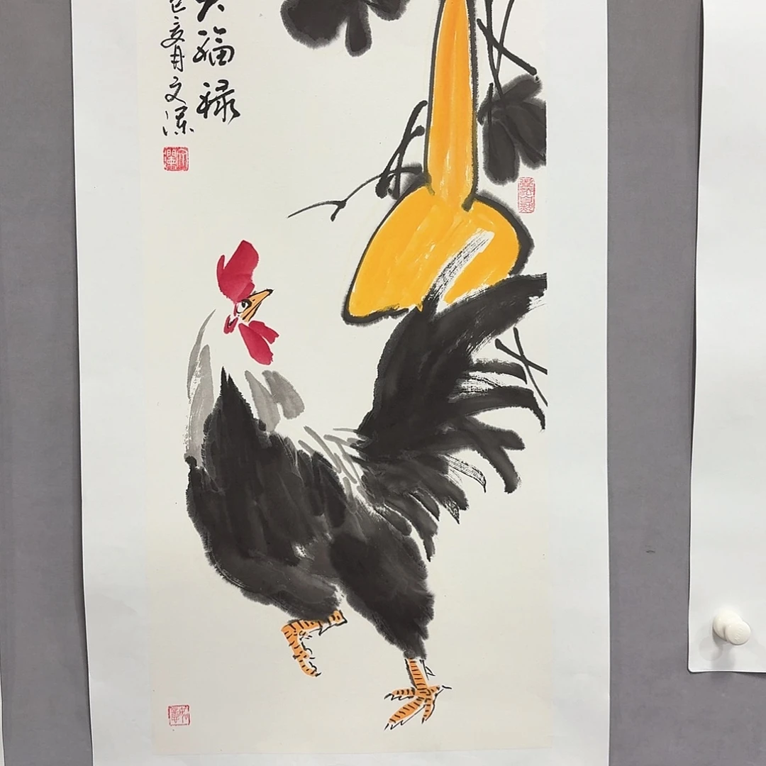 国画亲笔手绘放心去藏