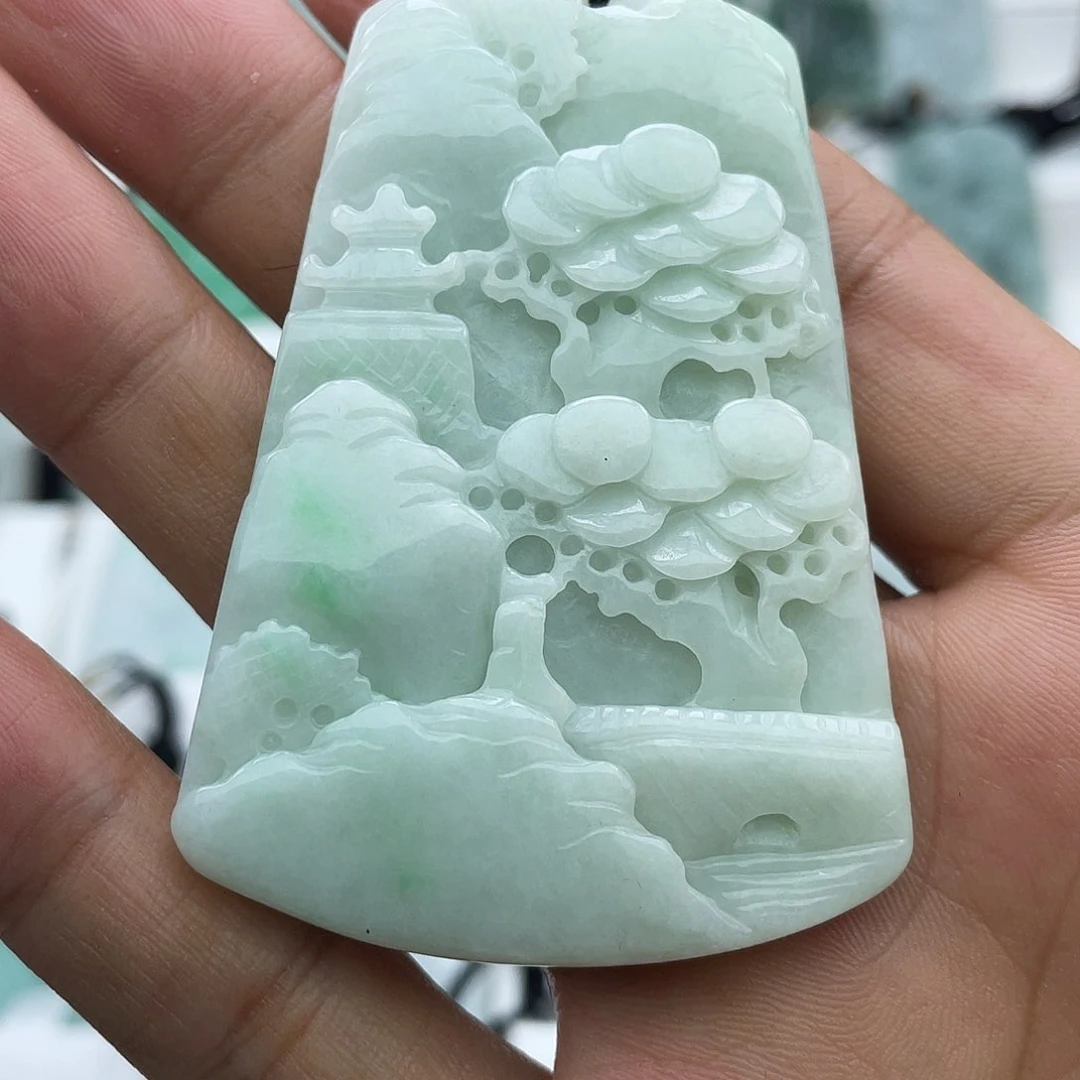 颈饰未镶嵌翡翠三*翡翠