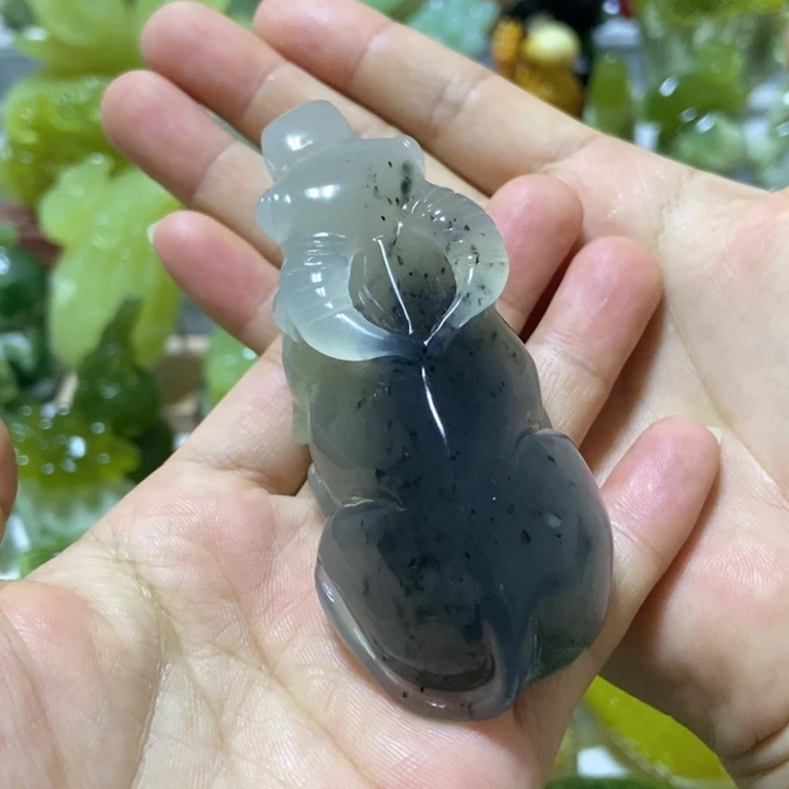 【闪购商品】未镶嵌蛇纹石玉把件
