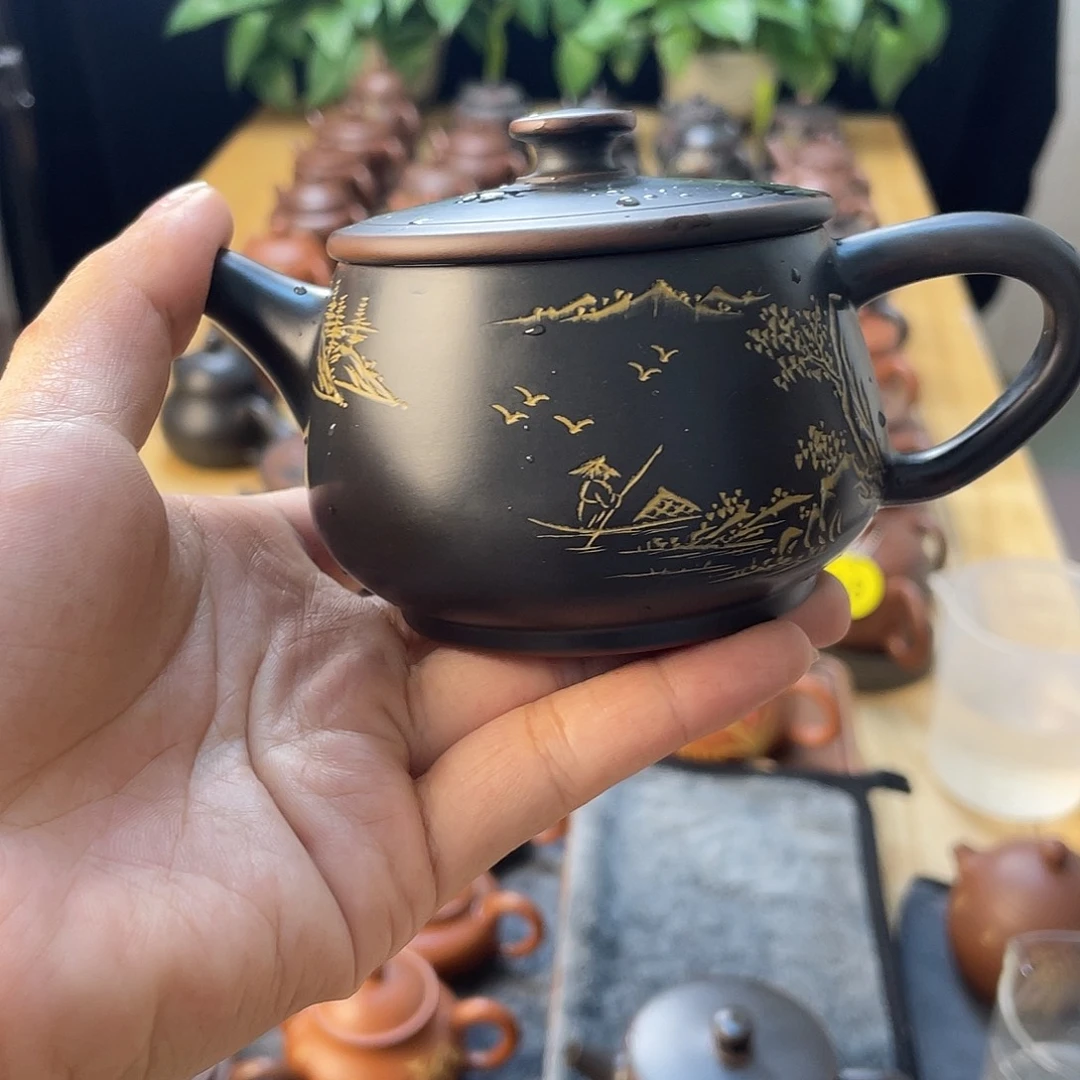 ****师泥塑汉瓦壶无礼盒装