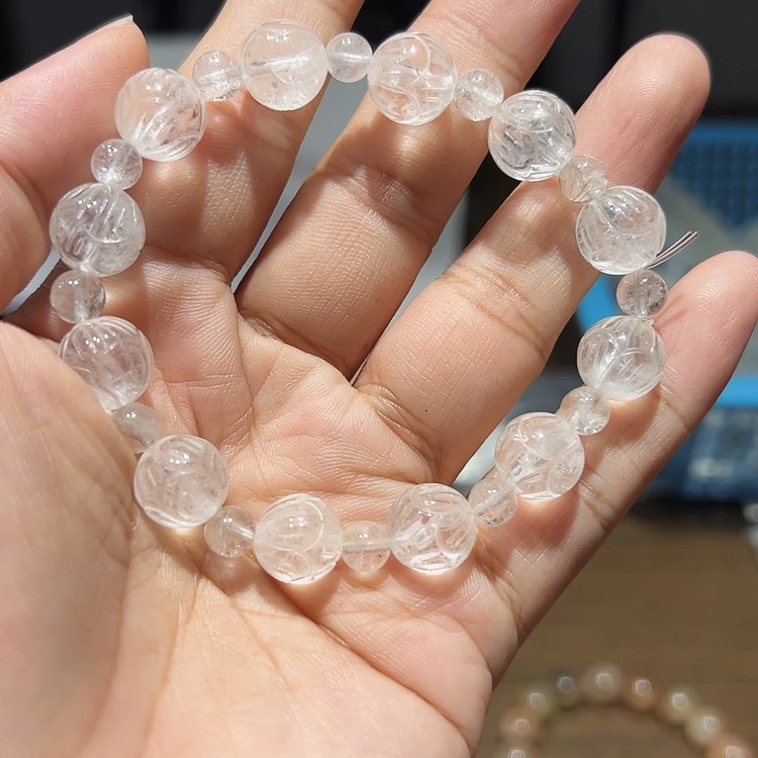 水晶手链未镶嵌喜马拉雅莲花手链53号