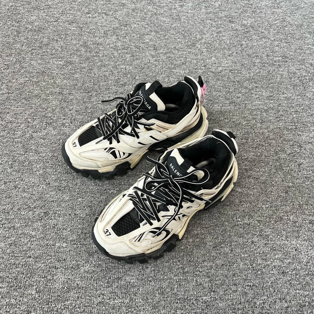99新 AMIPARIS 巴黎世家 黑白track 老爹鞋37码