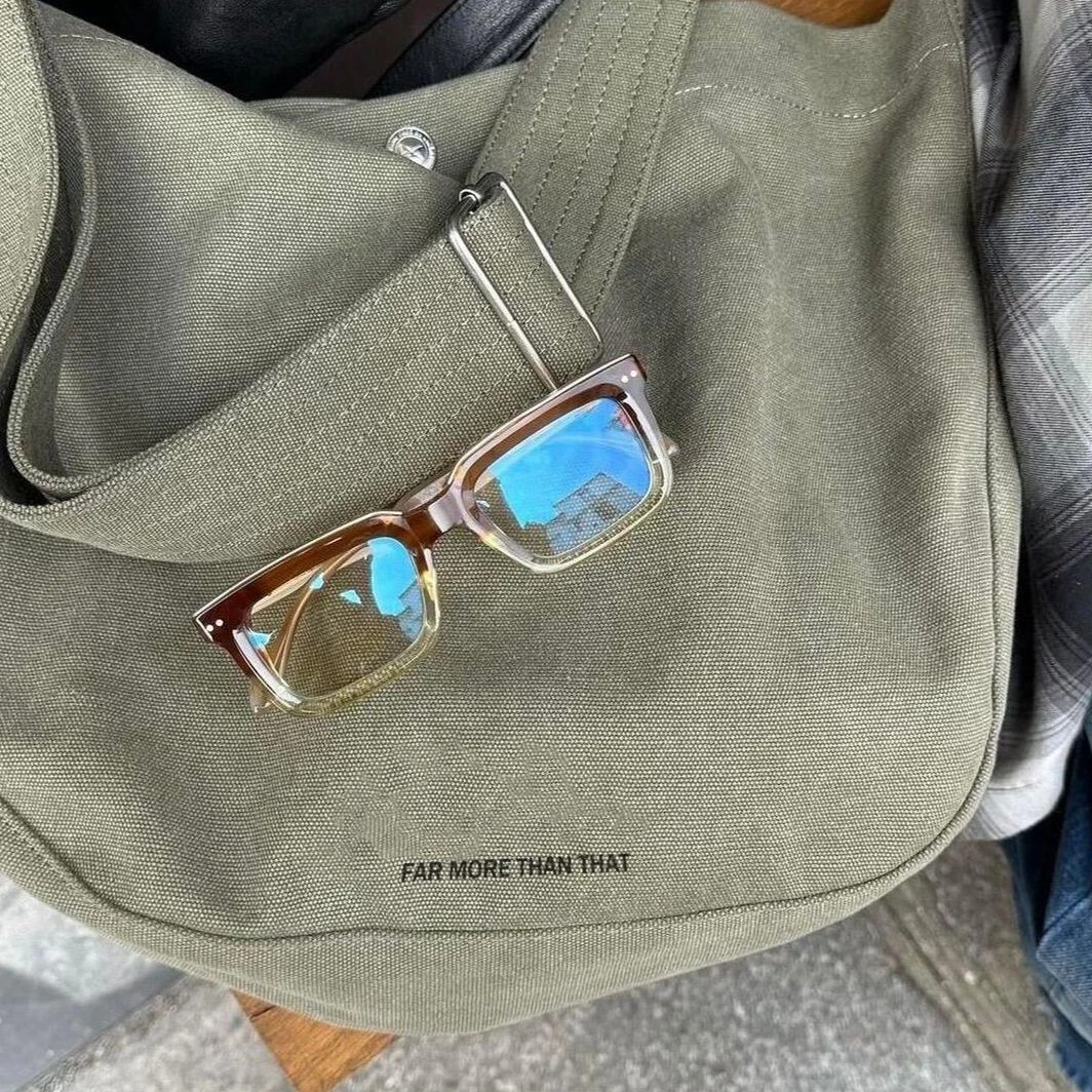 日系极简文艺！大容量牛仔托特包男女款复古百搭可调节单肩斜挎包