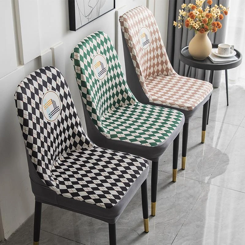 弧形餐桌椅子套罩椅套家用餐椅套万能凳子套桌椅套座椅套一件