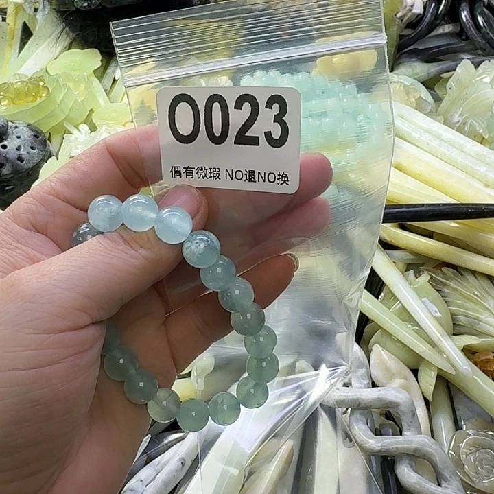 妮***妮蛇纹石玉合金发饰