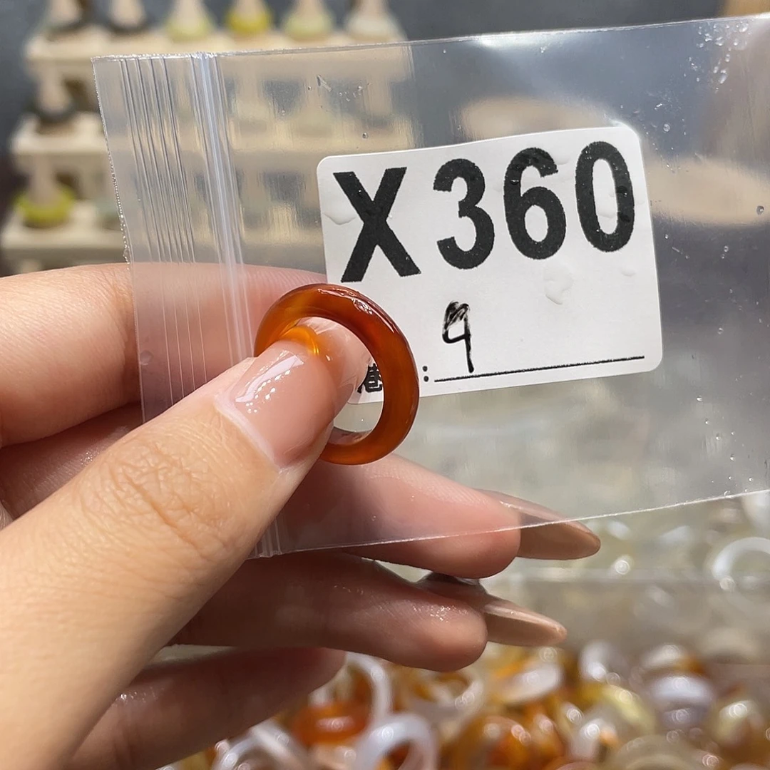 玛瑙/玉髓未镶嵌戒指360