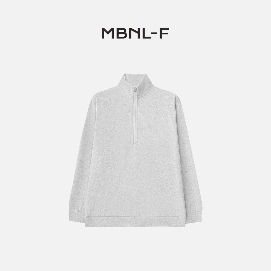 MBNL-F "松弛至简" 松弛感简约立领半拉链卫衣 秦磊XM-XWY3181