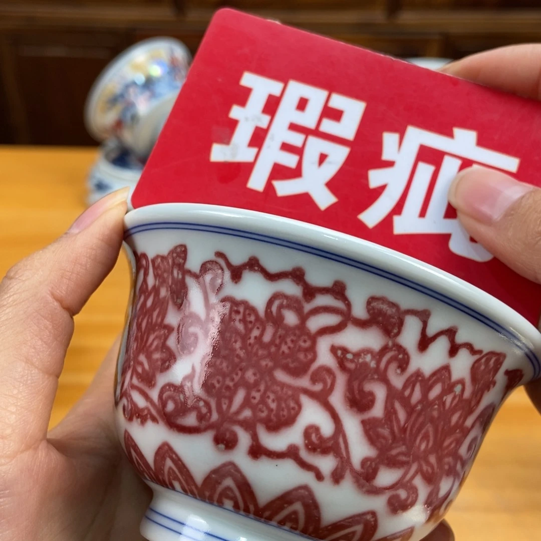 手绘现代茶具非古董