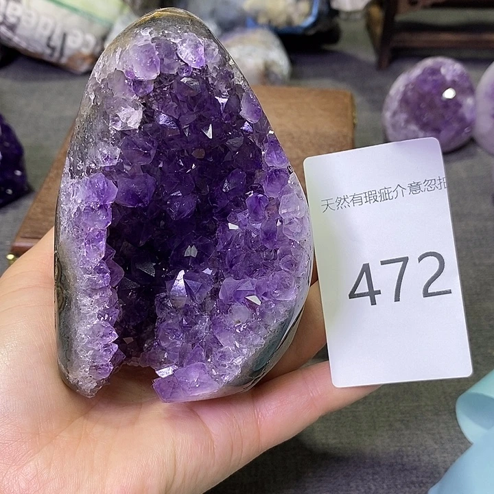 紫晶未镶嵌珠宝半成品
