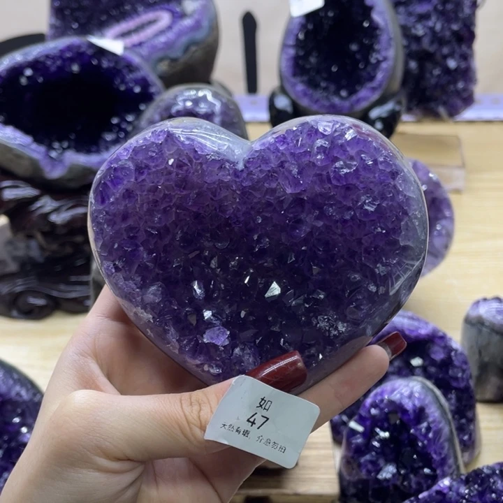 未镶嵌大型摆件（非配饰）紫晶小**学