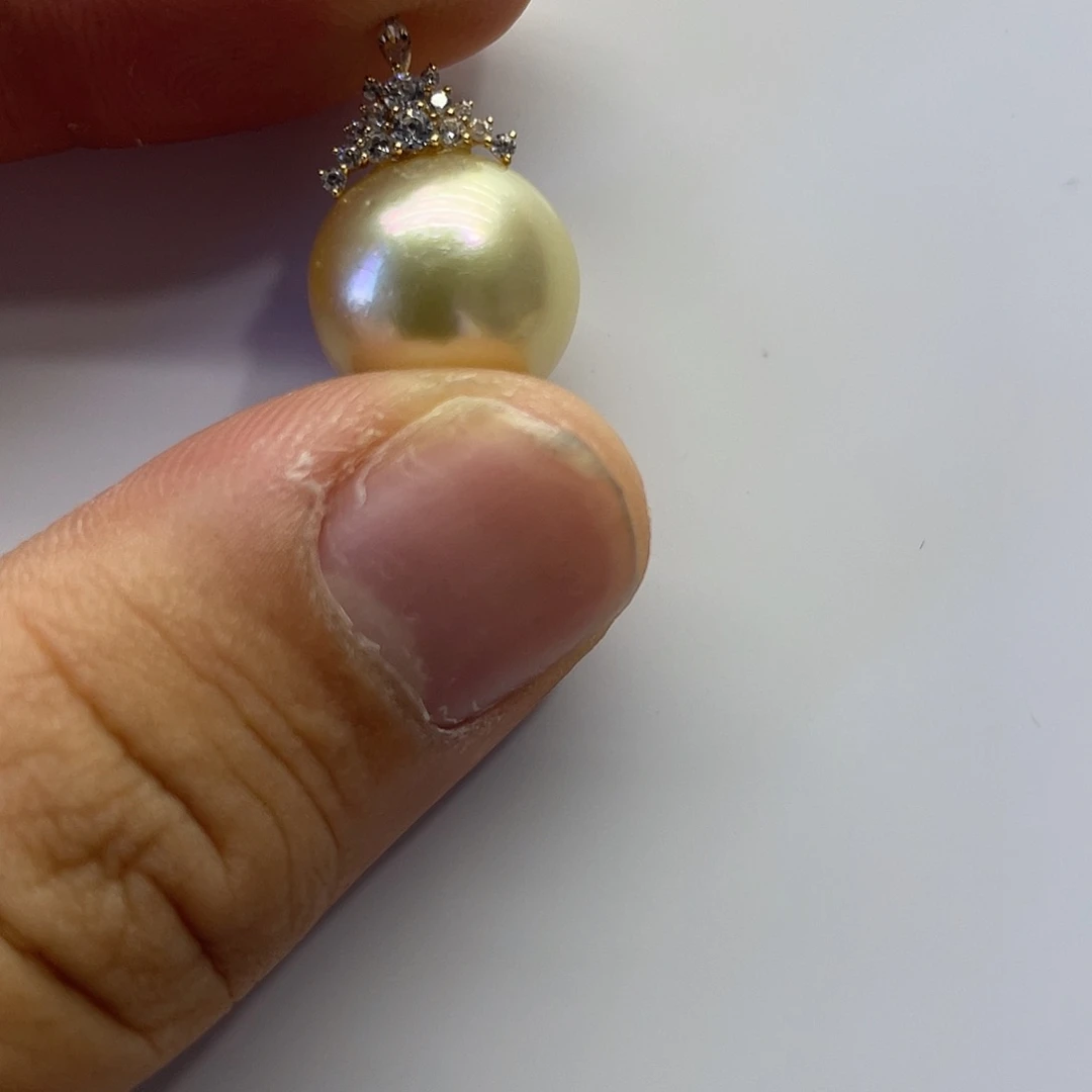 海水珍珠18K金镶嵌颈饰