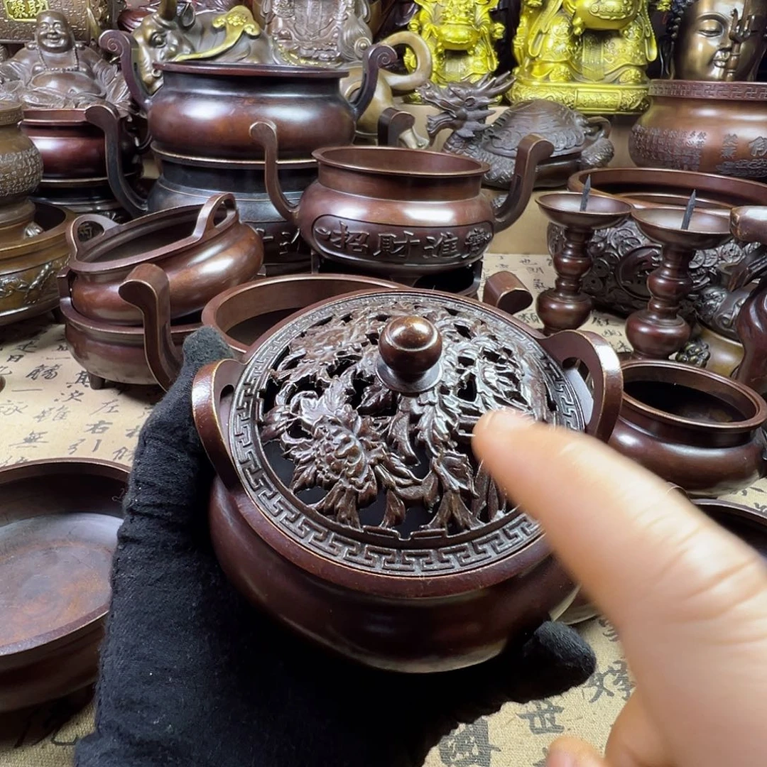 铜香炉家用供奉佛像香炉供奉