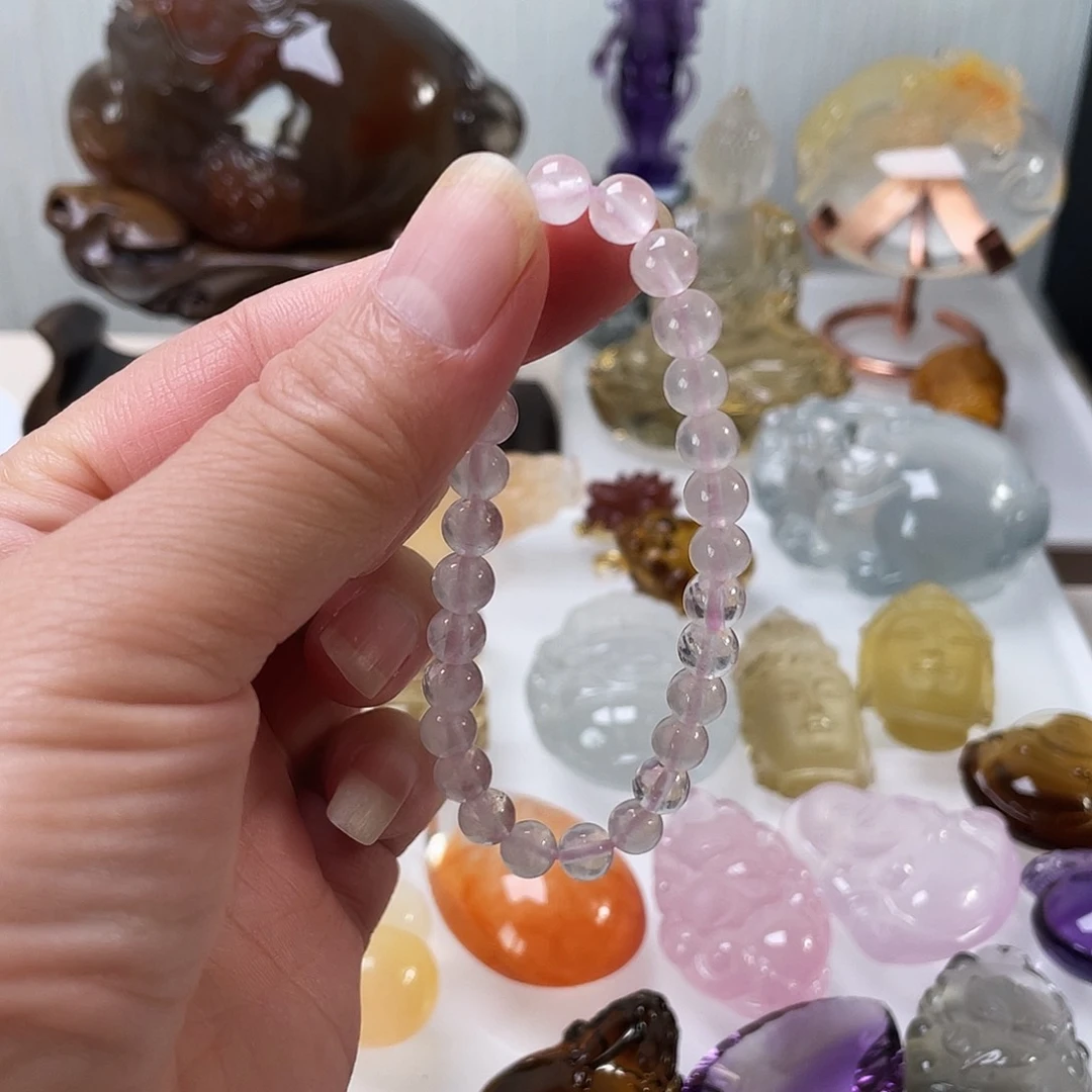 水晶手链未镶嵌天然水晶手链