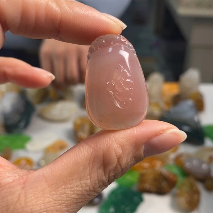 玛瑙/玉髓吊坠(不含链)未镶嵌