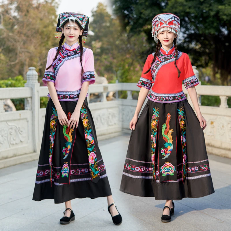 新款广西三月三壮族民族服装女苗族服装土家族少数民族布依族彝族