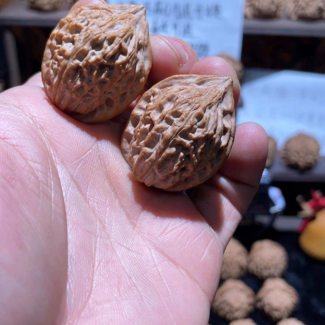 把件文玩核桃30观音帽小手捻