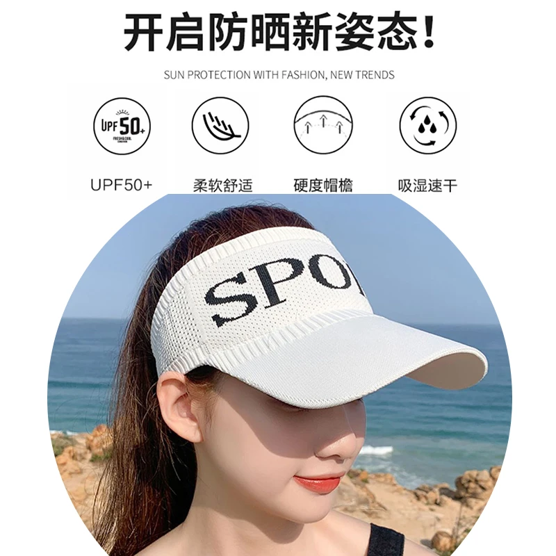 【薇薇日常】女春夏韩版跑步防晒百搭户外运动遮阳帽太阳帽高级感