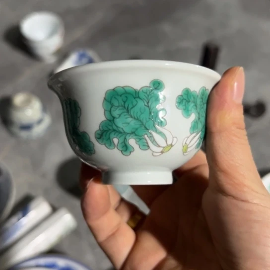 手绘白菜小主人杯
