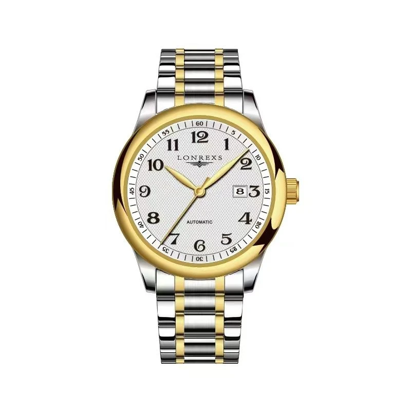 LONREXS/间金/表径41mm男士经典全自动腕表