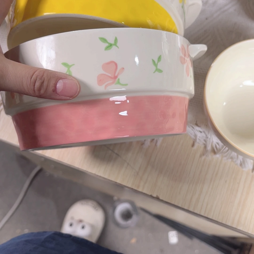陶七英寸双耳螺蛳粉碗汤碗