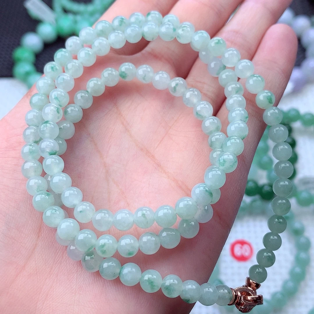 翡翠未镶嵌毛衣链